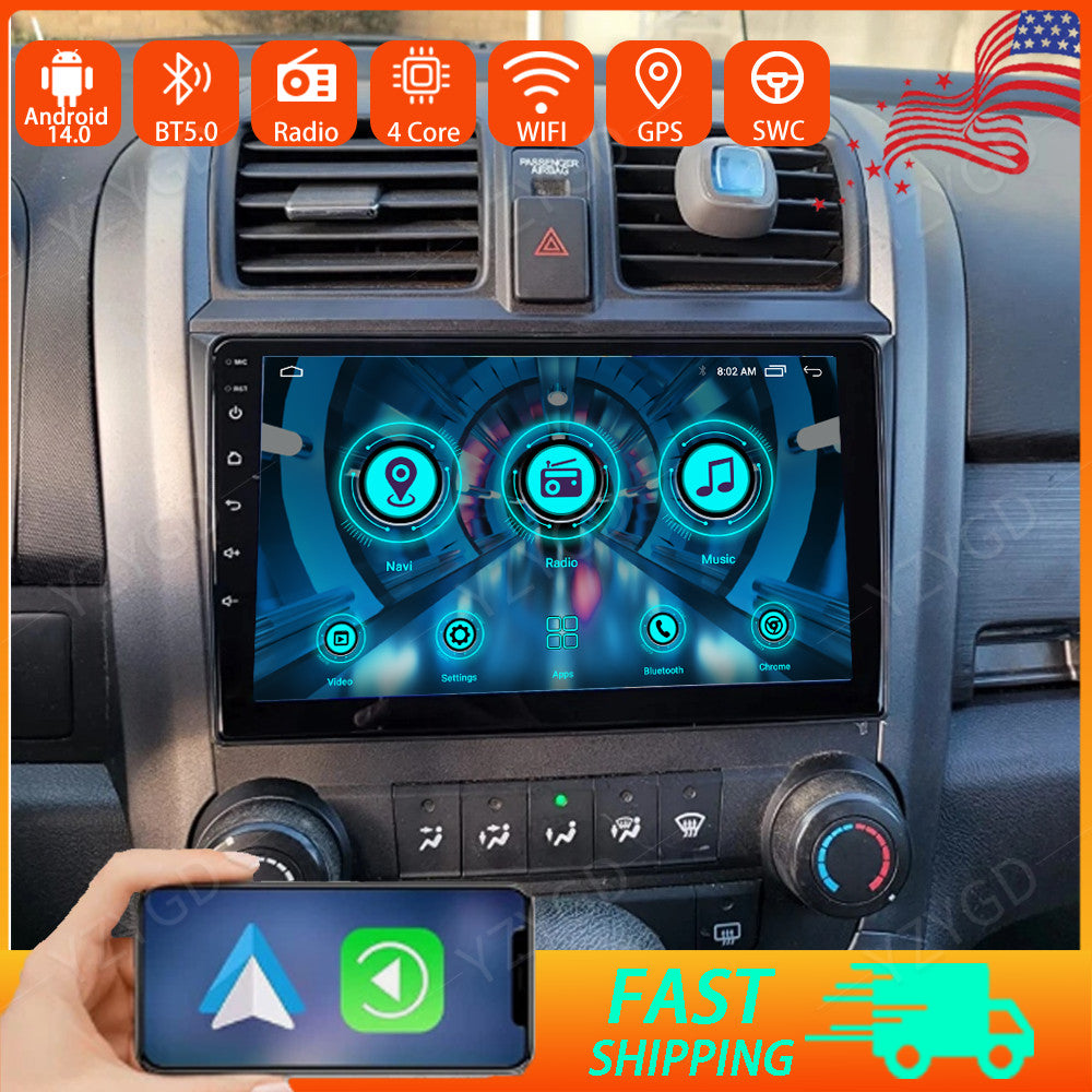 GPS WiFi Screen for Honda CRV 2007-2011 Apple Carplay Android Car Stereo Radio