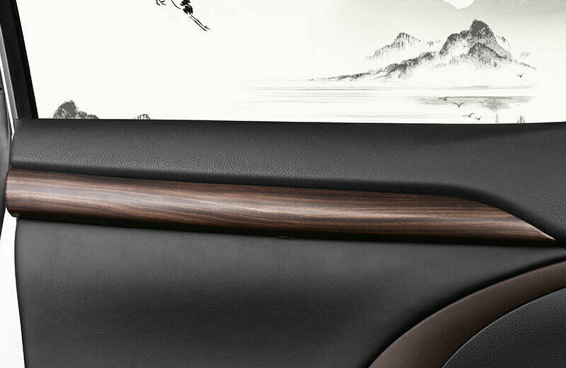 for Toyota Highlander 2014-19 Peach Wood Grain Inner Door Panel decor Strip Trim