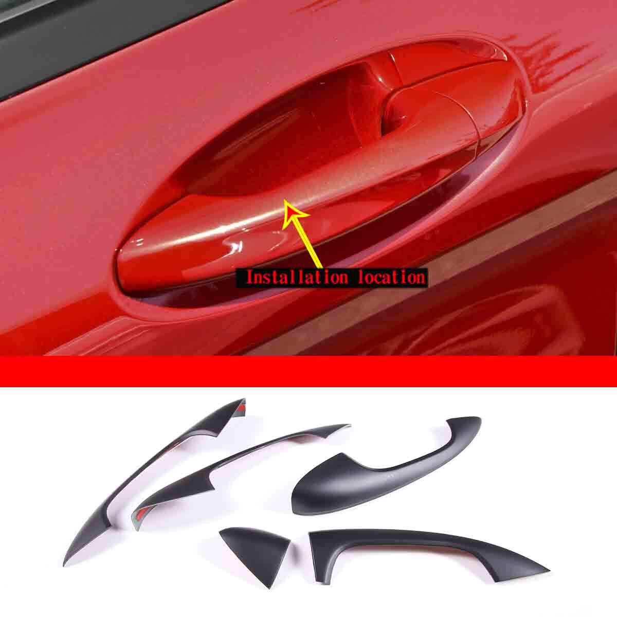 External handle cover for E-Class W213 2016 - 2019, ABS, matte black. n