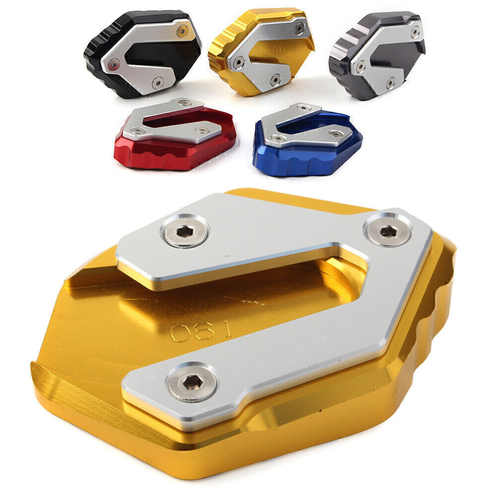 Kickstand Side Stand Extension Pad Fit for YAMAHA MT-07 14-18 XSR700 2016-2017 Gold Q