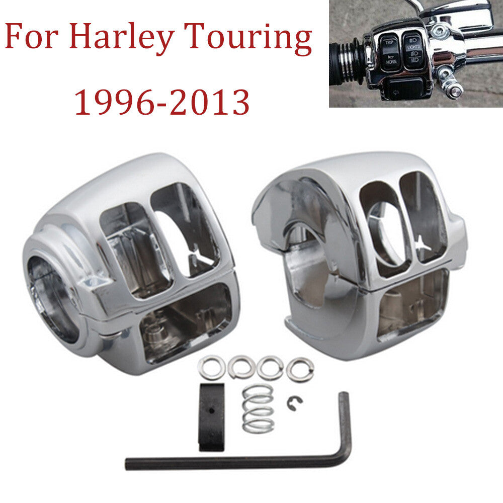 Chrome switch housing protective cover for Harley Davidson Dyna Softail Sportster V-Rod- n