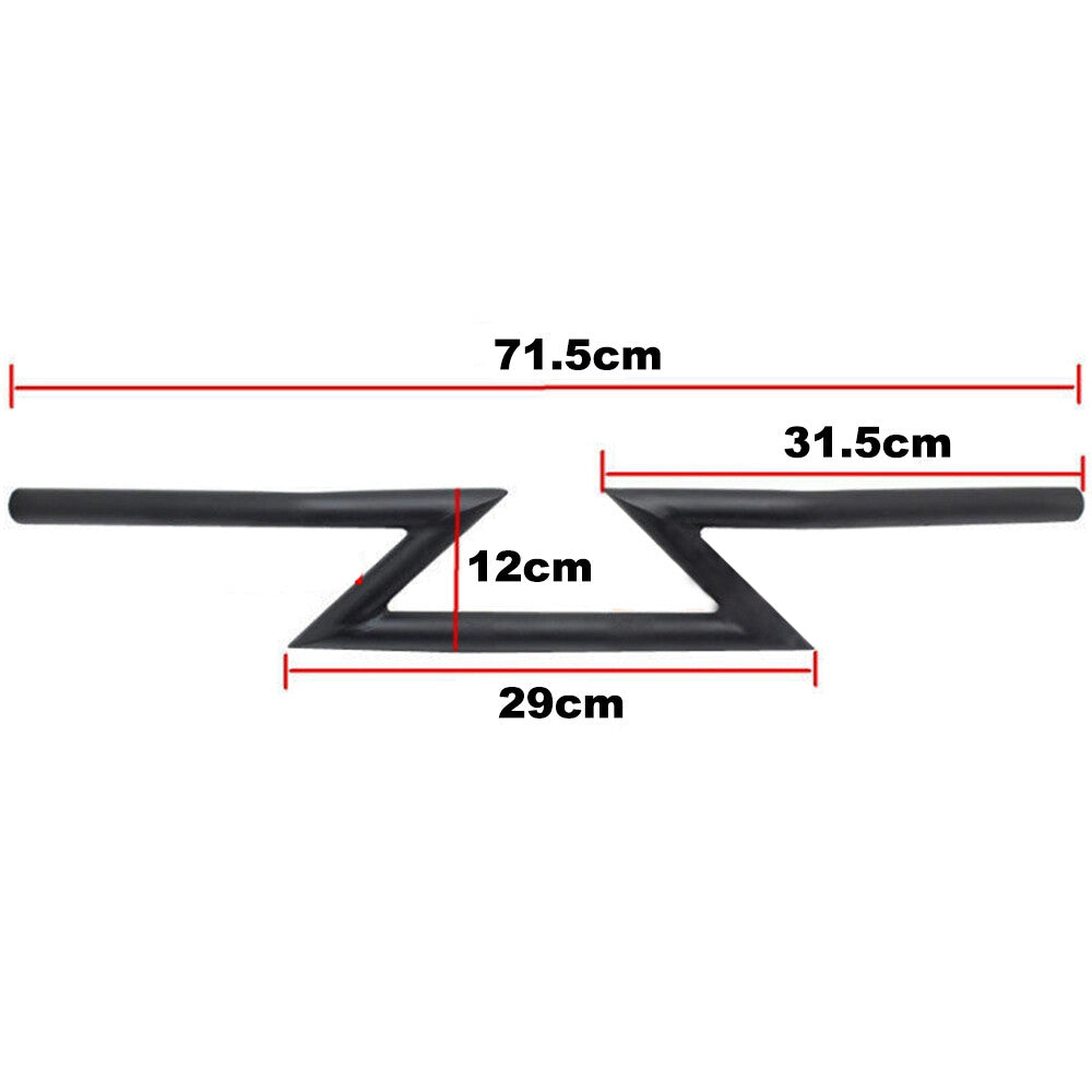 7/8 inch 22mm Motorcycle Mop Z-Bar Handlebar for Cruiser Custom Touring Shredder