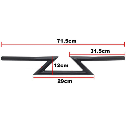 7/8 inch 22mm Motorcycle Mop Z-Bar Handlebar for Cruiser Custom Touring Shredder