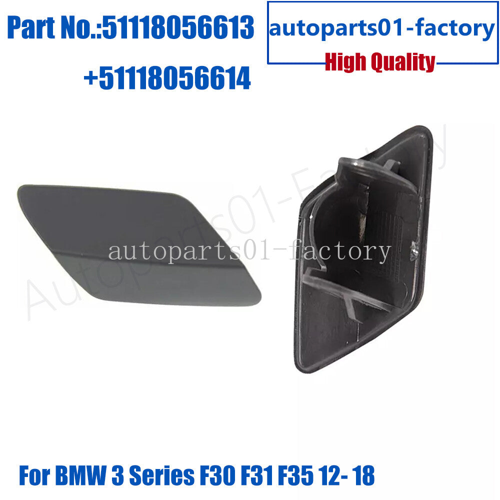 Left and Right Headlight Washer Cover for BMW 3 Series F30 F31 F35 2012-2018