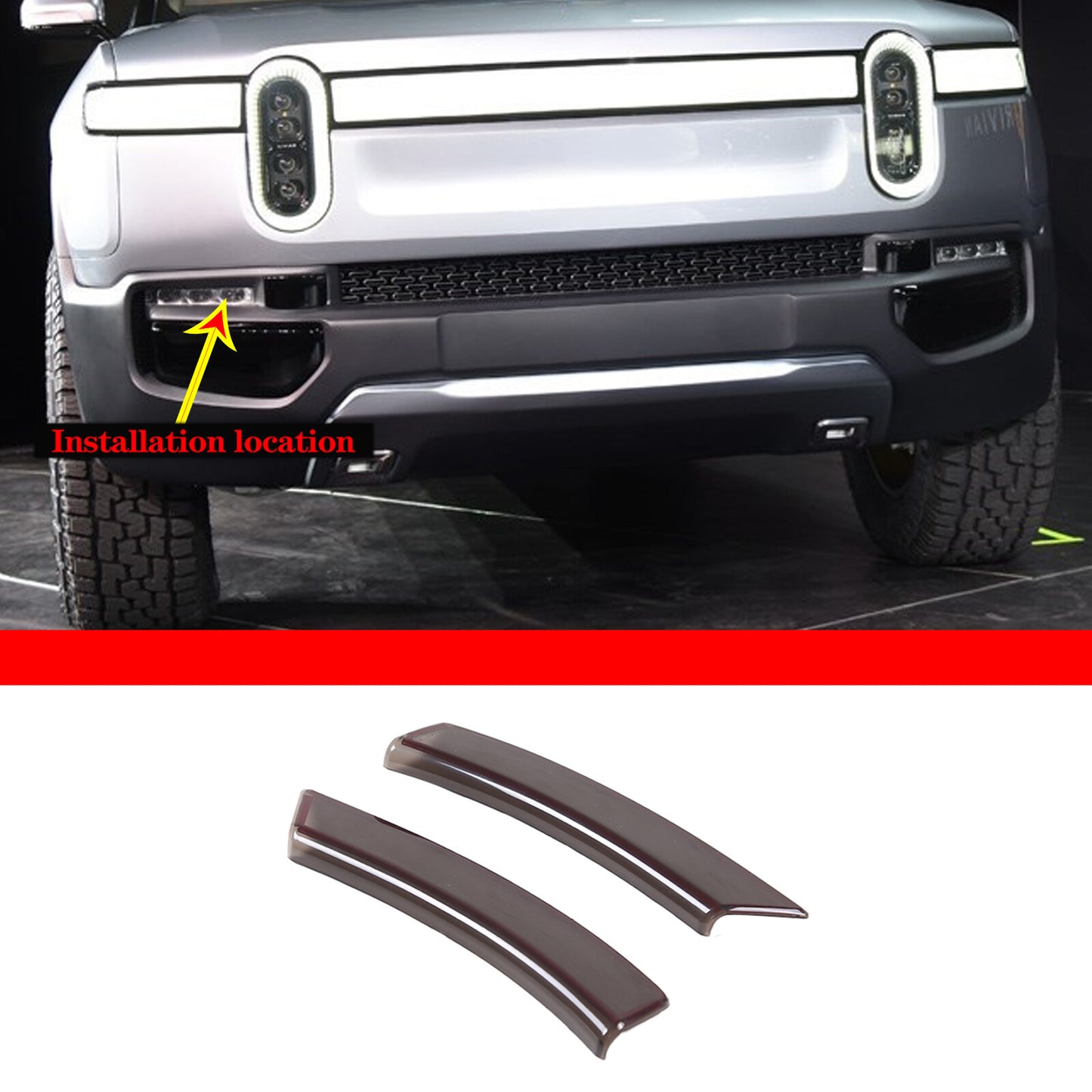 True Carbon Fiber A-Pillar Sticker Cover Trim for Tacoma 2006-2015 - v