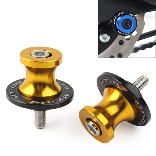 Motorcycle 6MM Swingarm Spools Sliders for YAMAHA MT-09 FZ09 2013-2022 Gold