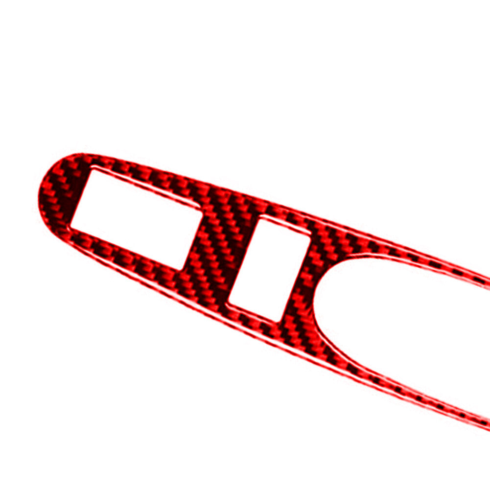 Red Carbon Fiber Central Console Cover Trim For 86 for Subaru BRZ 2016-2020 v