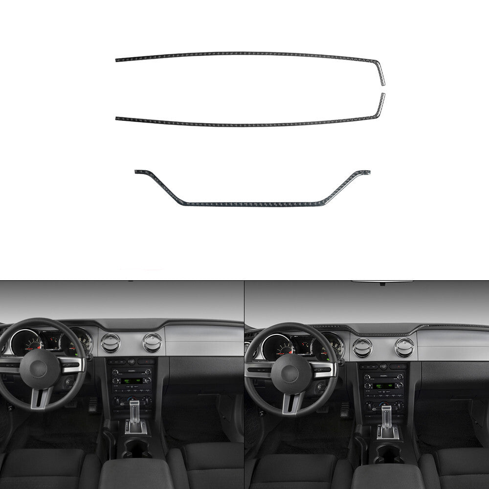 for Audi Q5 2018 - 2021 Carbon Fiber Sticker Center Console Shift Panel Trim- v