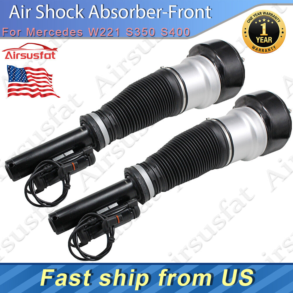 Pair Front Air Suspension Shock Absorber for Mercedes W221 S400 S550 AMG RWD US
