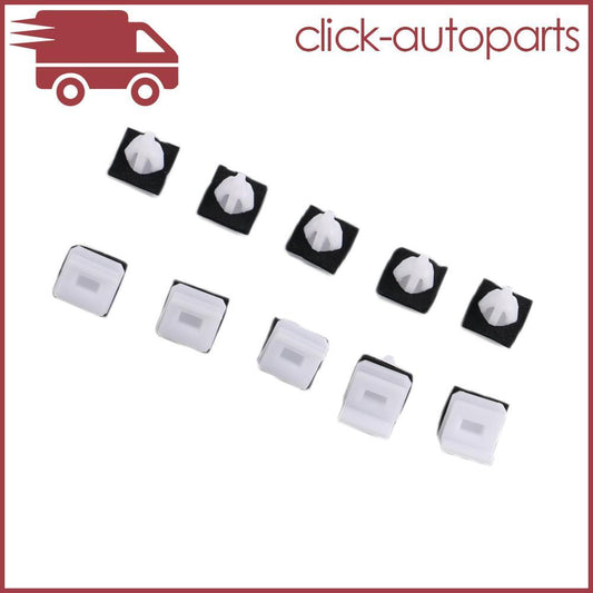 10x Side Skirt Sill Seal Panel Mounting Trim Clips Fit for Acura 91513-SM4-000