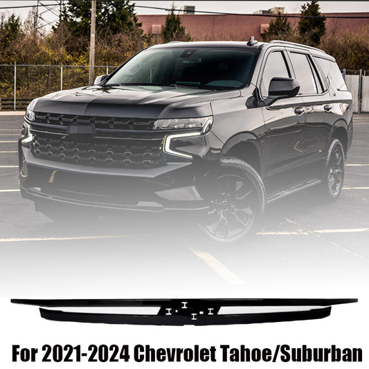 Fit For 2021-2024 Tahoe/Suburban Gloss Black Front Grille Molding Trim n