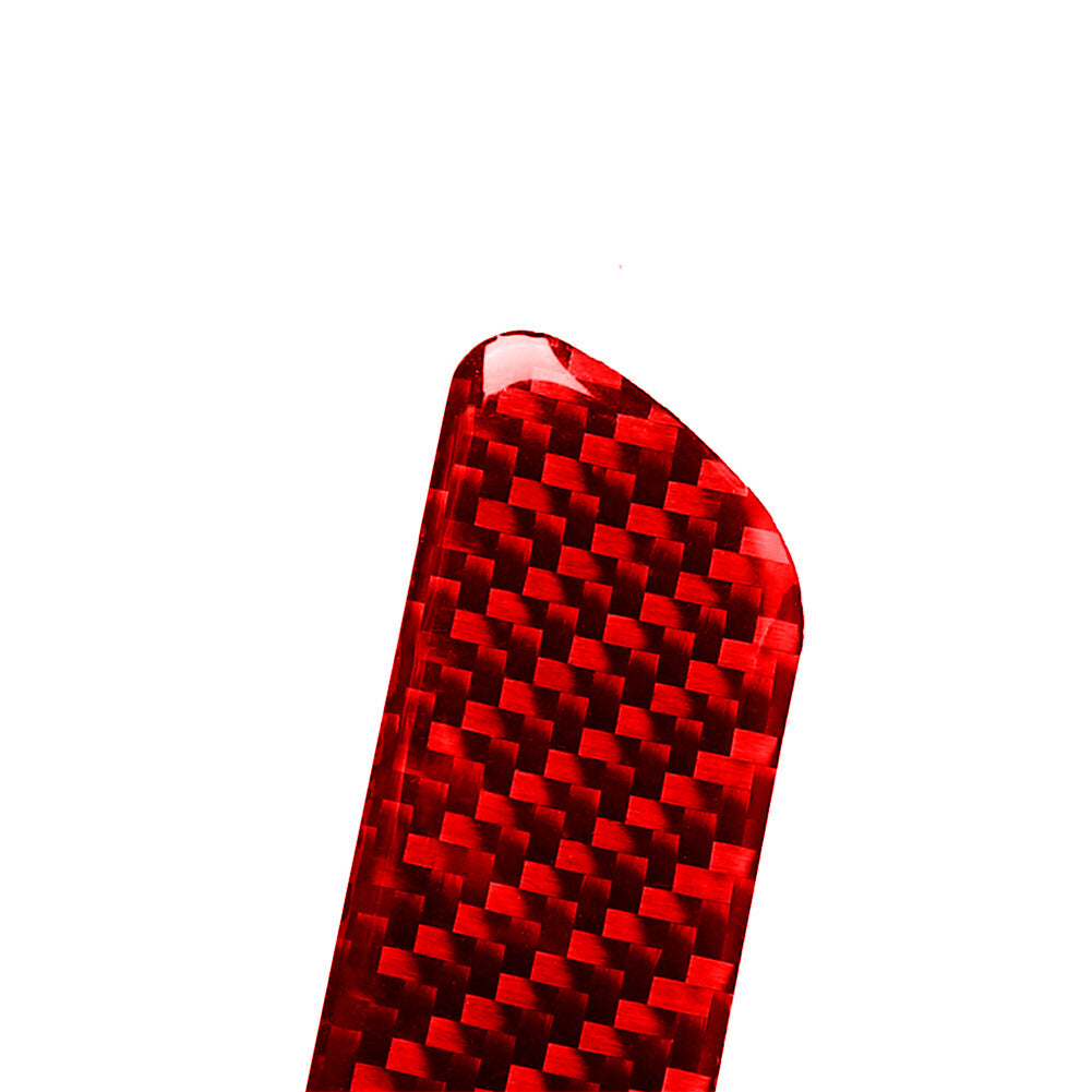 Red carbon fiber entry strip decorative trim for Audi A6 A7 2012-2018