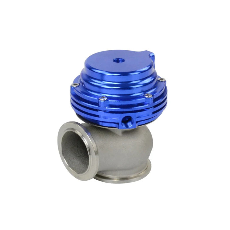 Blue 38mm external turbine Wastegate V-band flange 22PSI for manifold universal use.