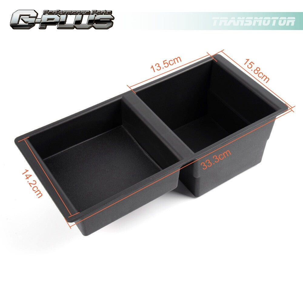 Fits Universal Center Console Organizer Secondary Storage Front Floor Insert - v