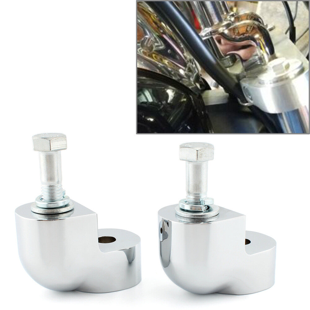 Handlebar Riser Bar Clamp Bars Kit Motorcycle for Honda VTX1300C 2004-07 Chrome