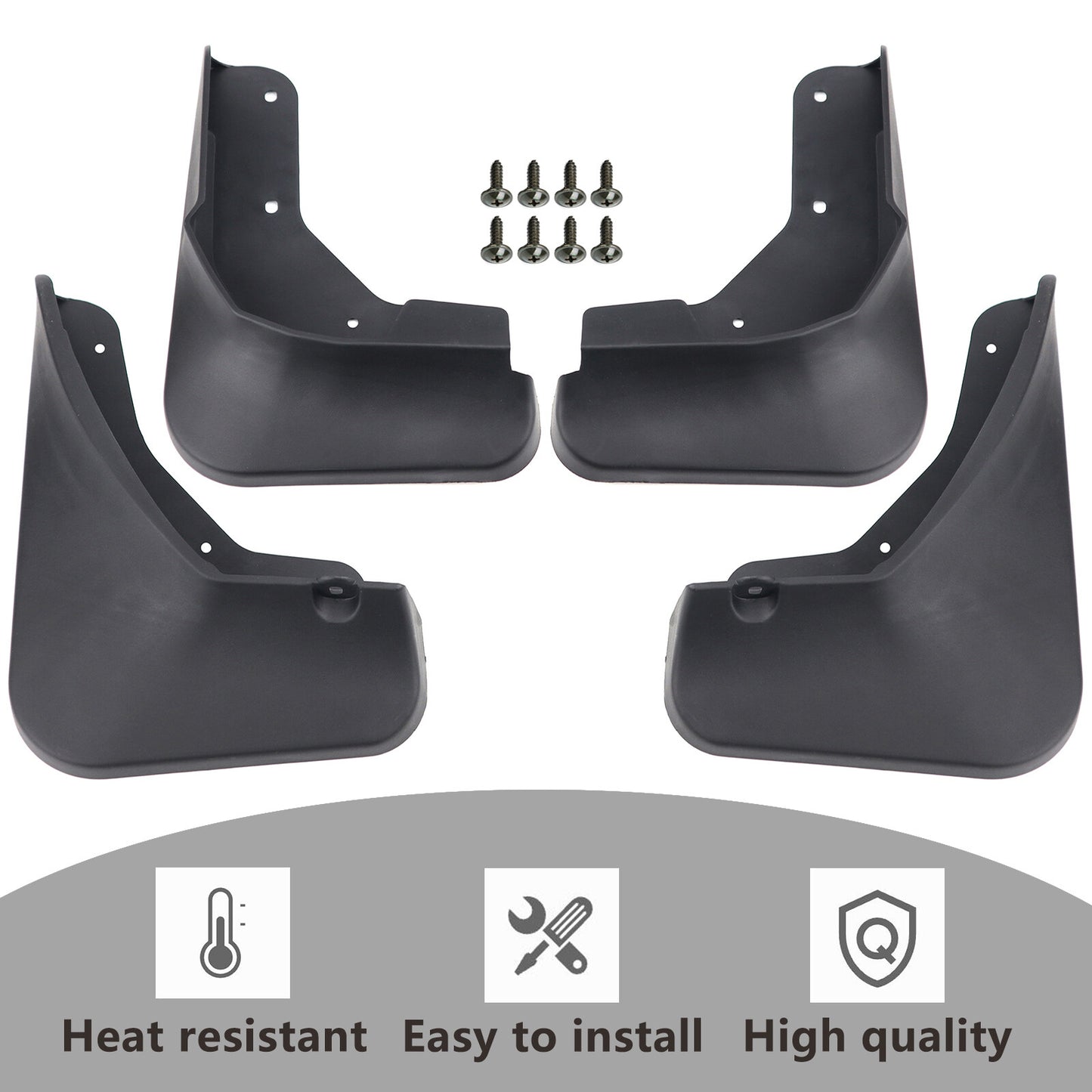 for Nissan Rogue X-Trail T33 Fender Splash Guard Mudguard Mud Flaps ABS 4 PCS Q
