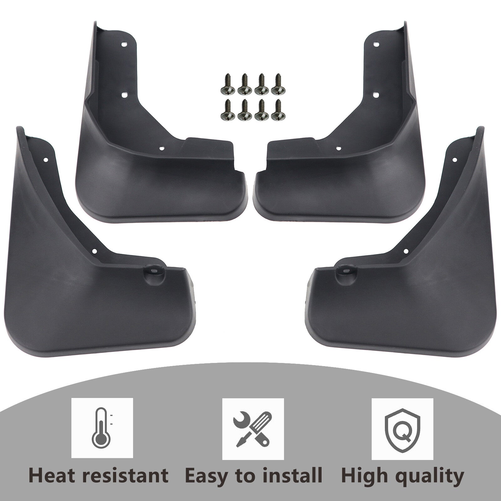 for Nissan Rogue X-Trail T33 Fender Splash Guard Mudguard Mud Flaps ABS 4 PCS Q