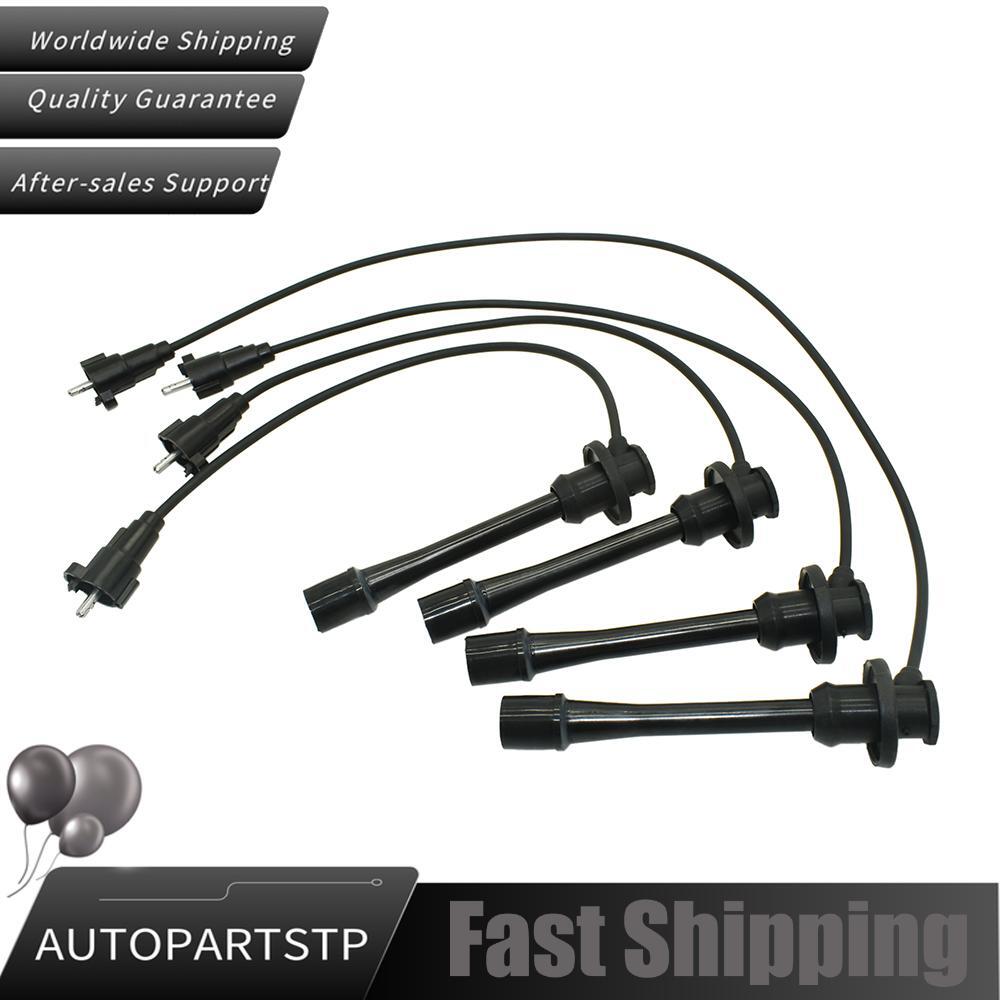 4x Wires Spark Plug Wire Set for Toyota Tacoma 4Runner T100 Pickup 2.4L 2.7L Q
