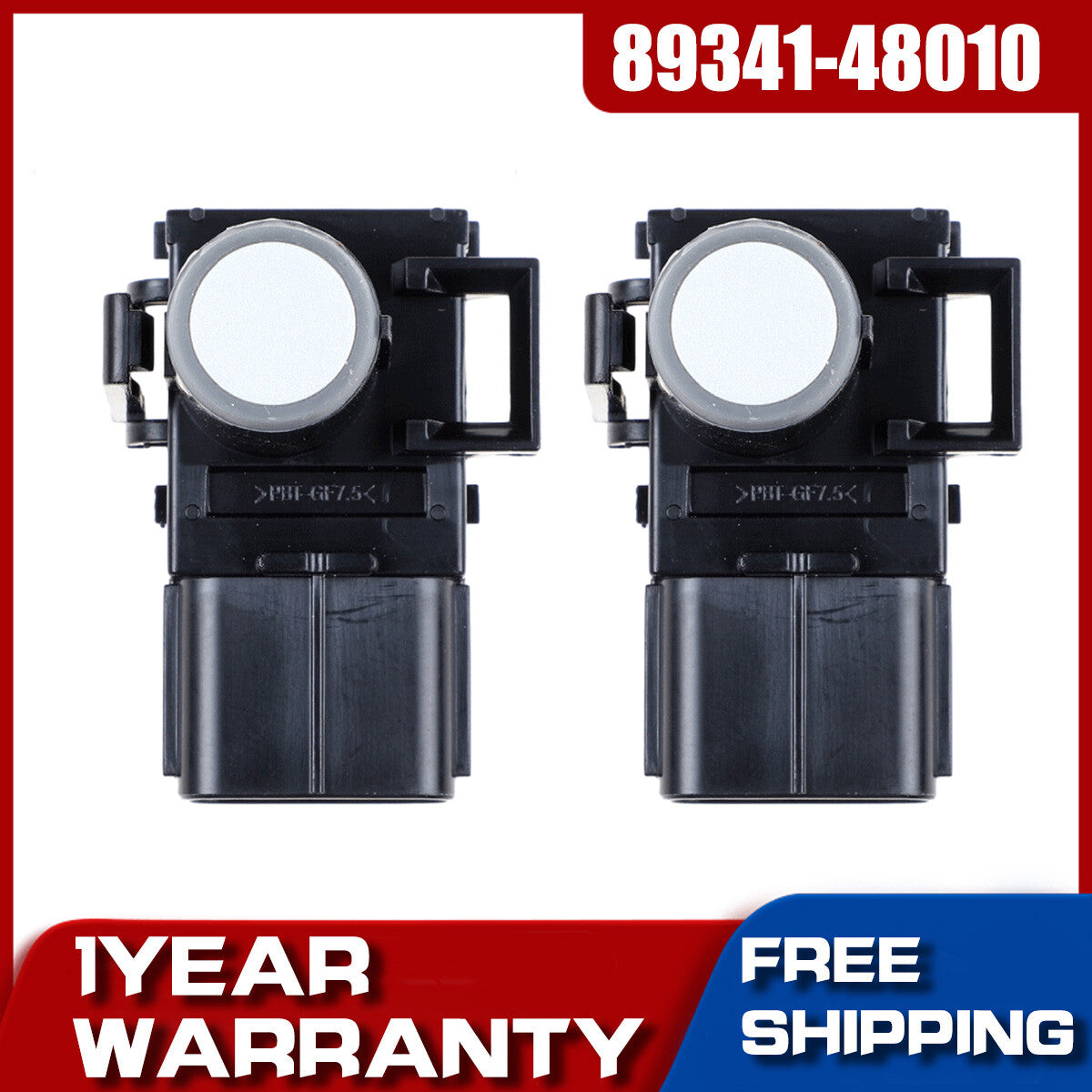 2PCS PDC Backup Parking Sensor Fits for Sienna 89341-48010 v
