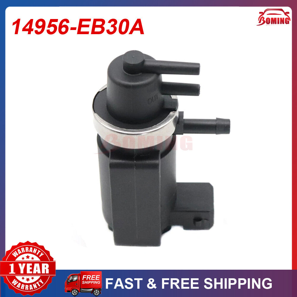 Black New Turbo Pressure Solenoid for Nissan Pathfinder Navara 14956-EB30A