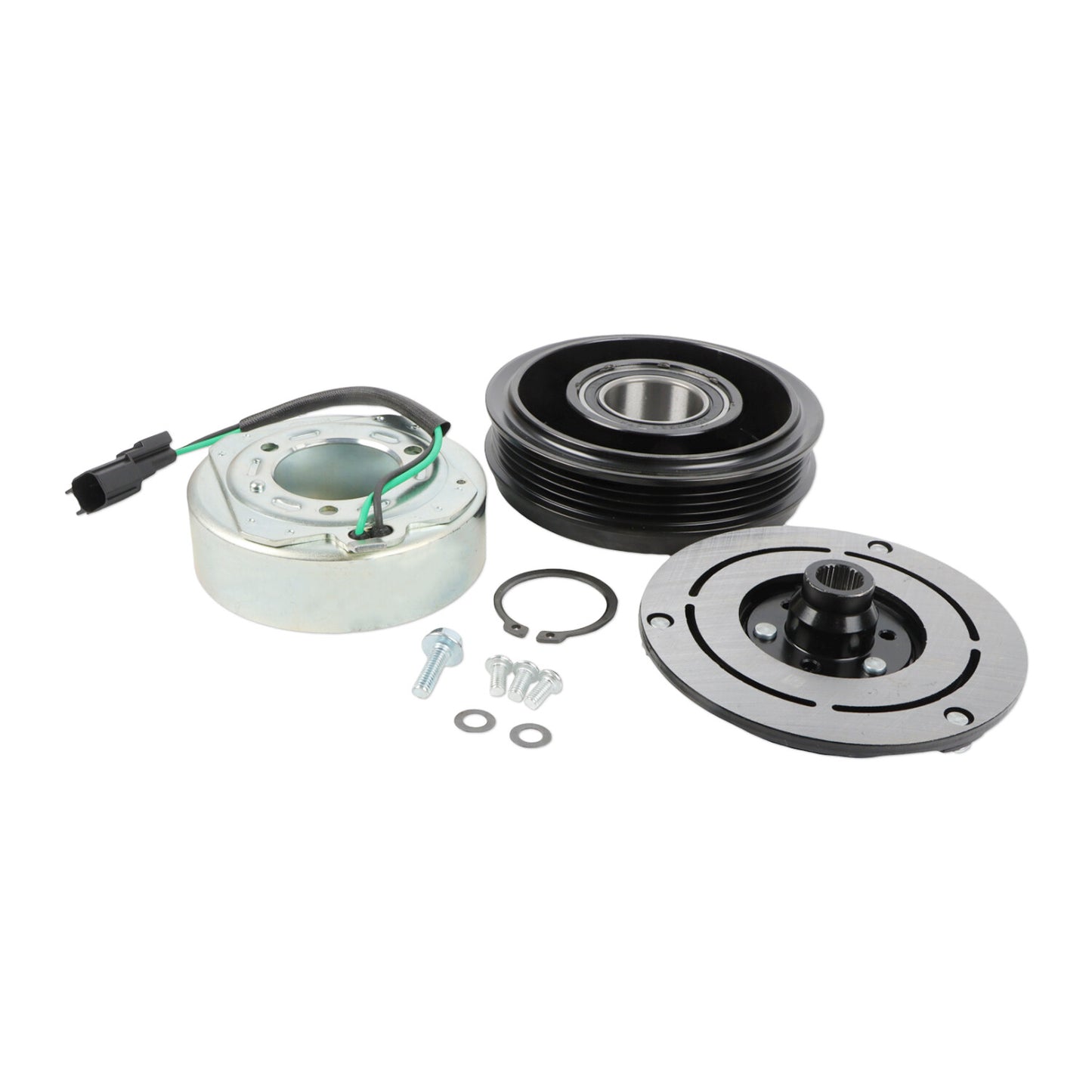 A/C Compressor Clutch Kit for 2011 - 2017 for Ford F-150 3.5L 3.7L PULLEY COIL HUB