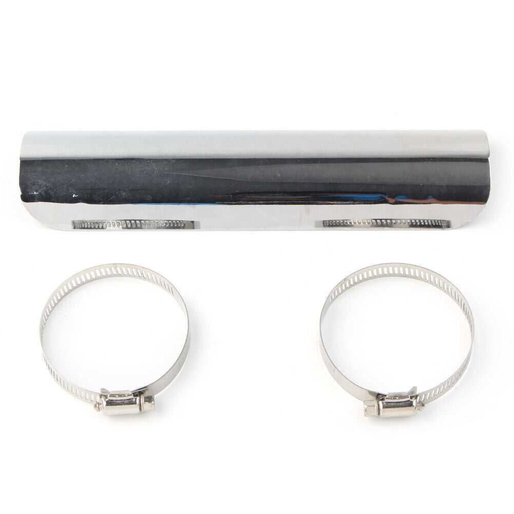 Exhaust Muffler Pipe Heat Shield Cover Protector for Harley Motorcycle Chrome