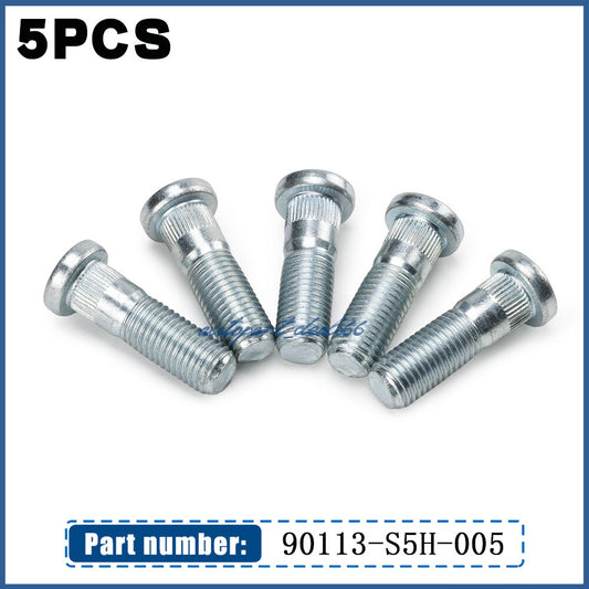 Set 5 Wheel Lug Studs for Honda for Civic for Acura TL Front Rear 90113-S5H-005 M12-1.50 Q