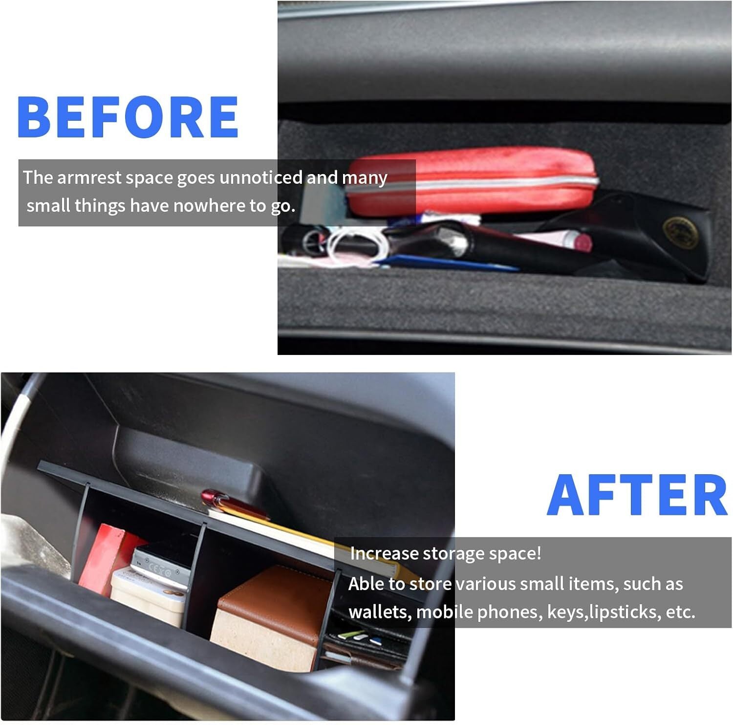Compatible with 2015-2022 Colorado Cabin Glove Box Storage Organizer Partition Accessory n