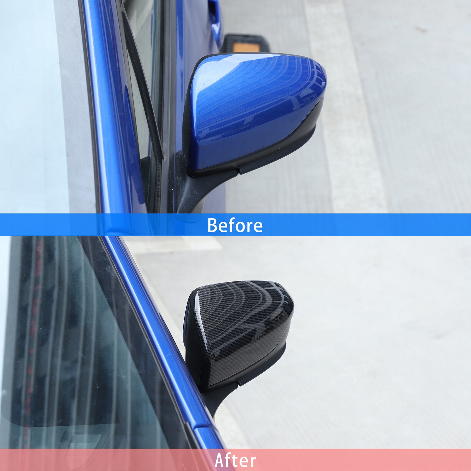Smooth black side mirror cover decoration for Range Rover Evoque 2014-2021- v