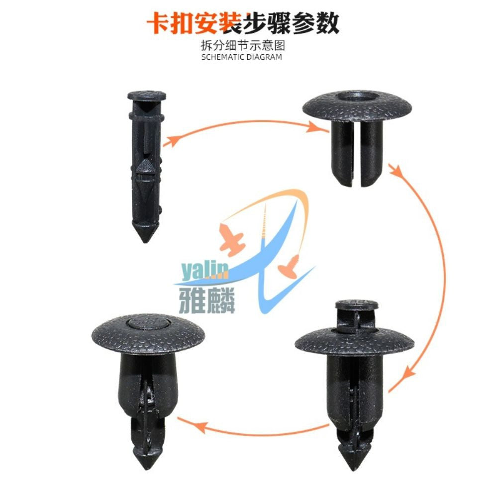 91505ST7003ZJ Nylon Cowl Retainer Fastener for Honda CR-V Accord for Acura