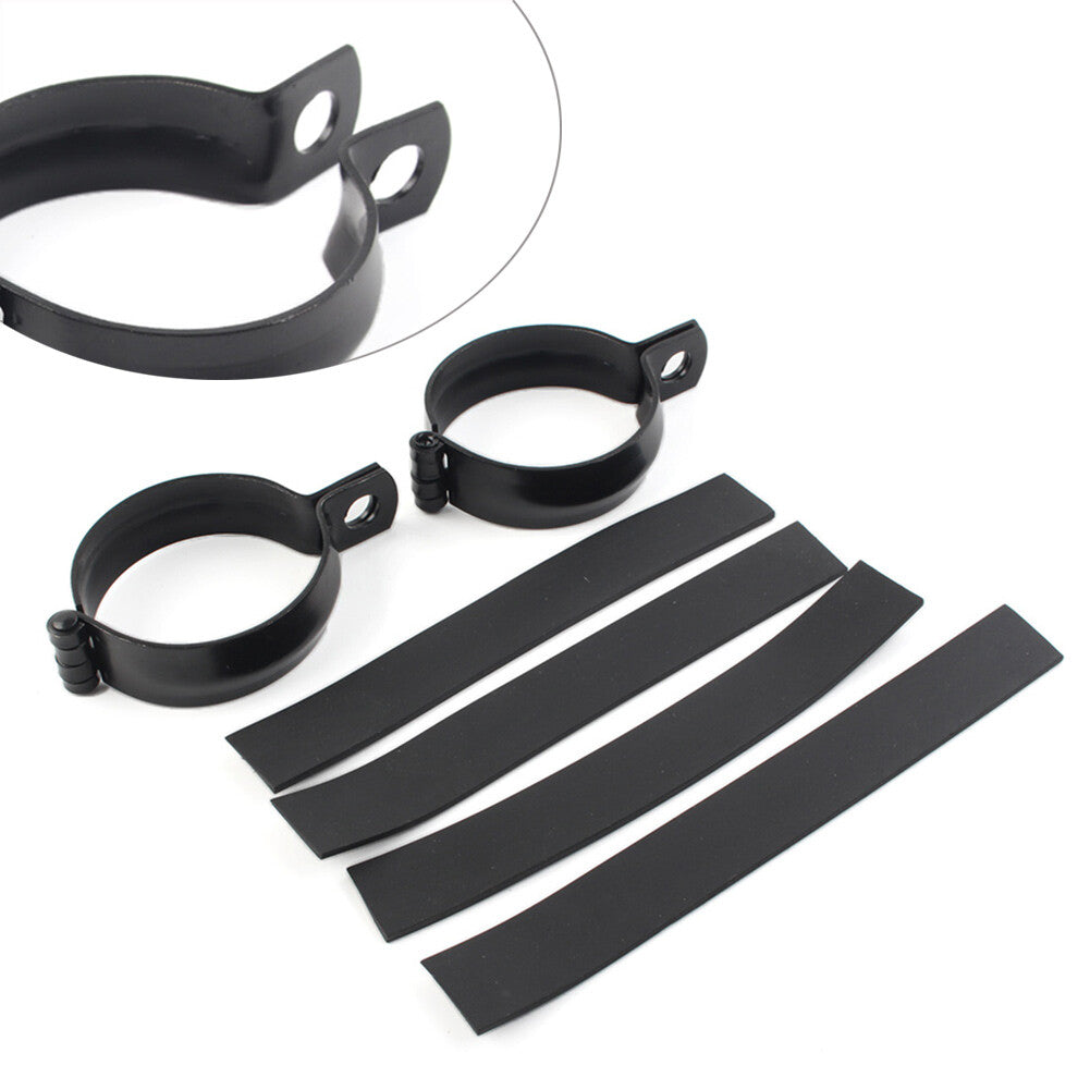 2pcs Metal Front Fork Clamp Turn Signal Light Mount Bracket Holder