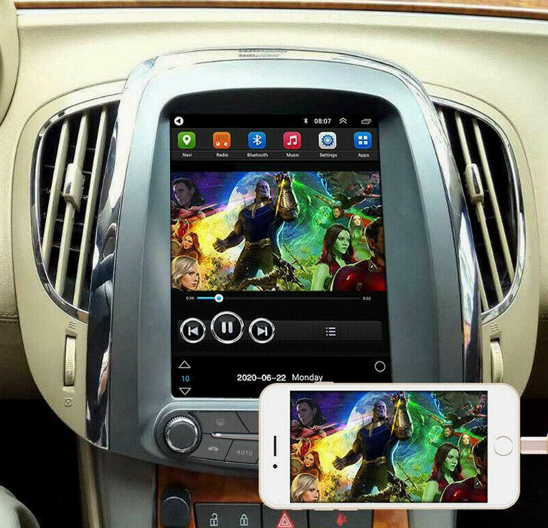 GPS Android 10.1 FM 9.7-inch Radio MP5 Player DVR for 09-14 for Buick Hockey Polo with Canbus n