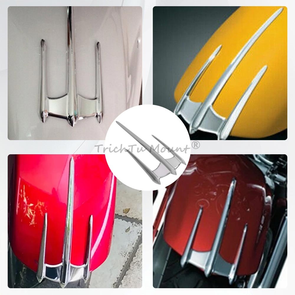 Front Fender Accent Trim for Honda VTX1300 VTX1800 GL1800 for Yamaha XVS650 XV1900 Q