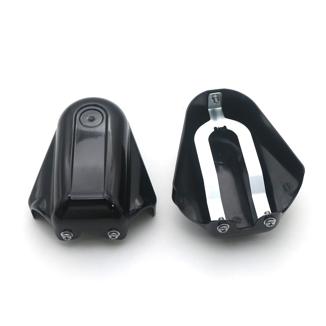 Black Bar Shield Rear Axle Covers swingarm Cap For Softail FLSTC FLSTN FXSTB Q