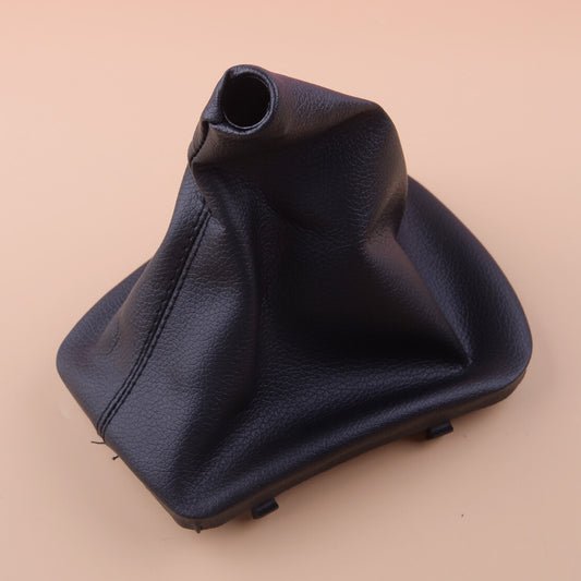 Leather Gear Shift Knob Gaitor Gaiter Boot Cover Plastic Frame Fit for BMW E46 Q