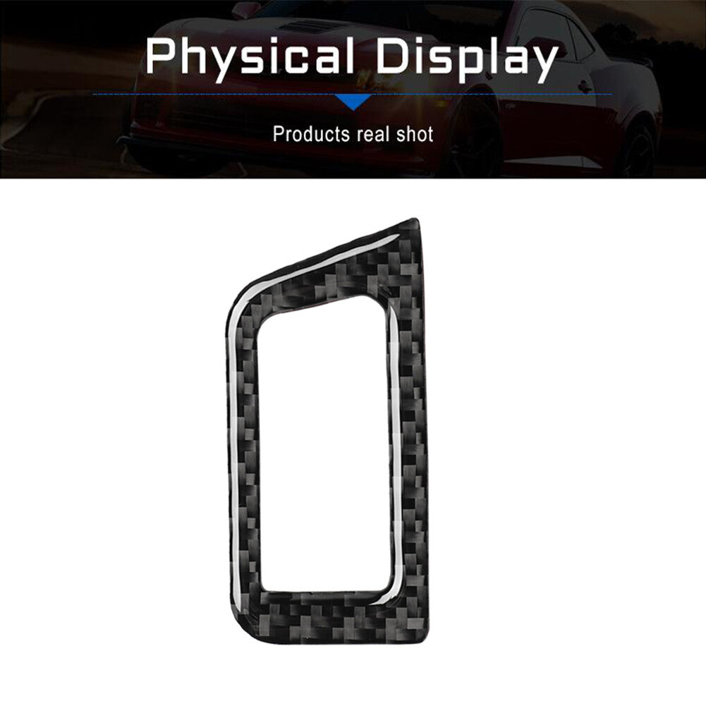 Carbon Fiber Interior Rear Trunk Switch Cover Trim Sticker for Audi Q7 2016-2019