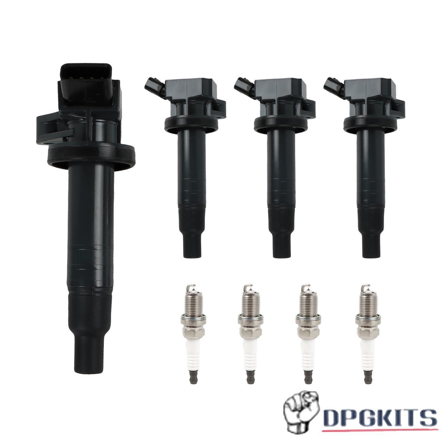 4Pcs Ignition Coils + Spark Plugs for Toyota Celica GT Matrix for Corolla 1.8L UF315