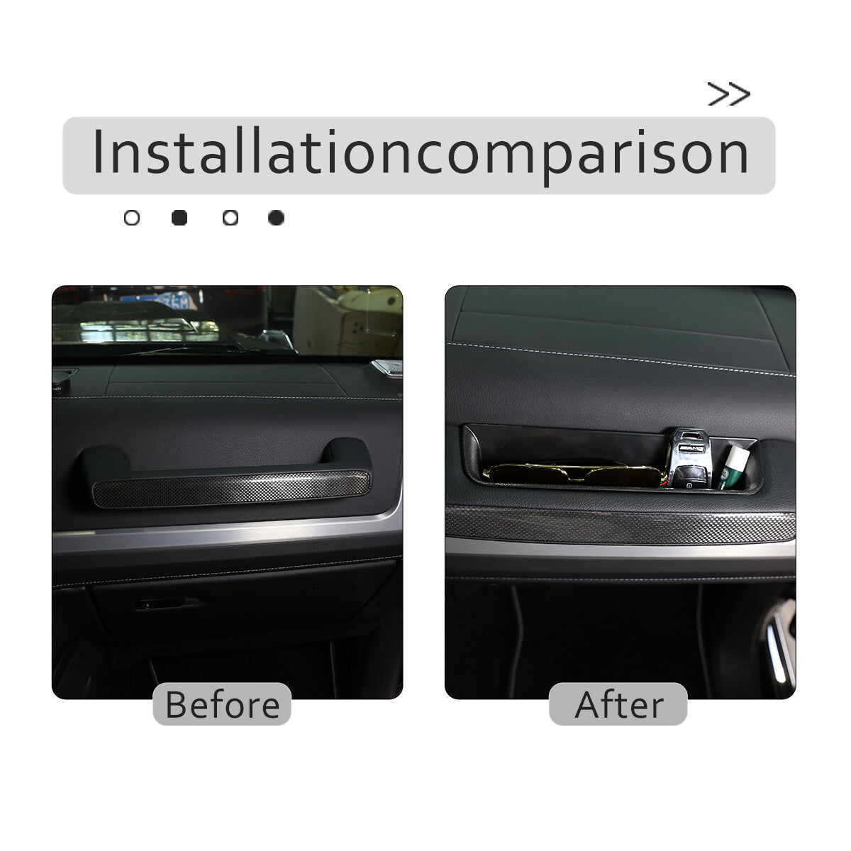 Compatible with G-Class W463, G500, G55, G63, for Co -pilot's grip handle storage box (2019-2022) n