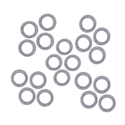 20pcs Engine Oil Grinder Aluminum Drain Plug Gasket Seal 11.9mm ID. 19.7mm OD Q