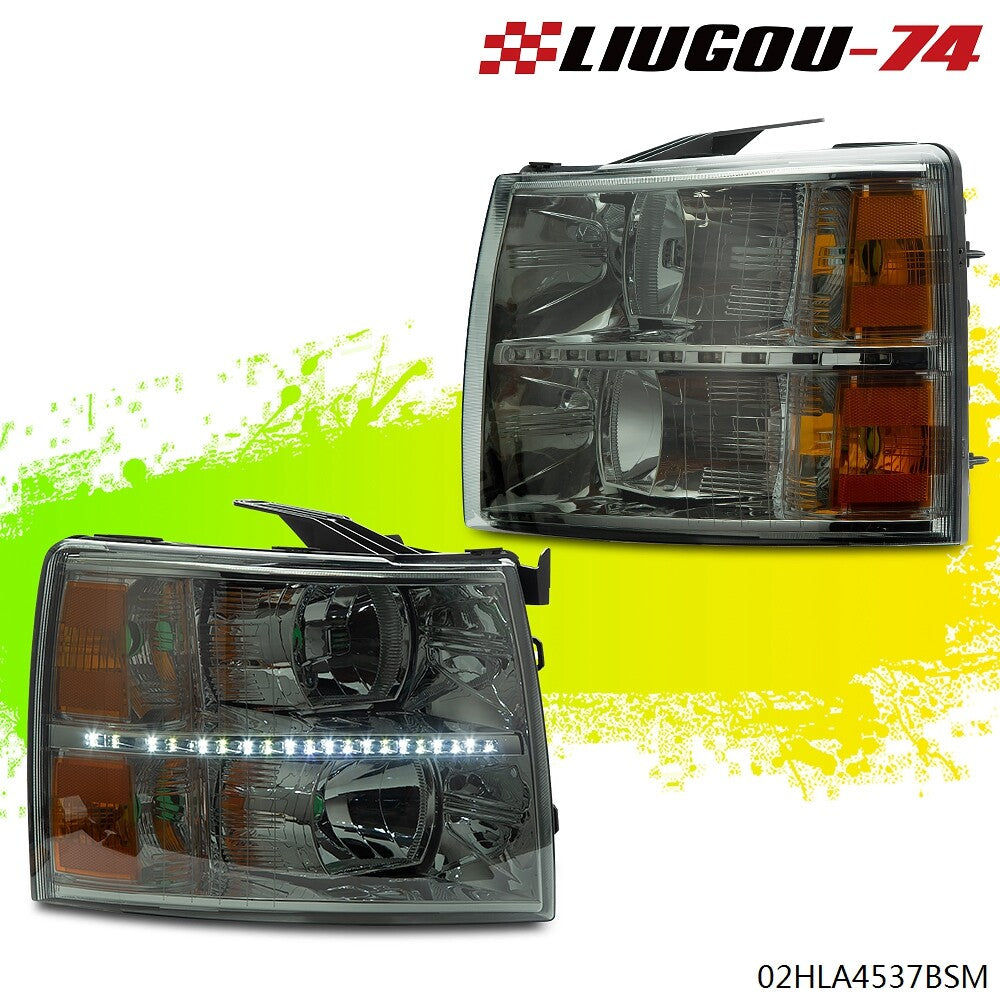 Fits 2007-14 Silverado for 1500/2500/3500 Corner Light Headlight Replacement Parts - v