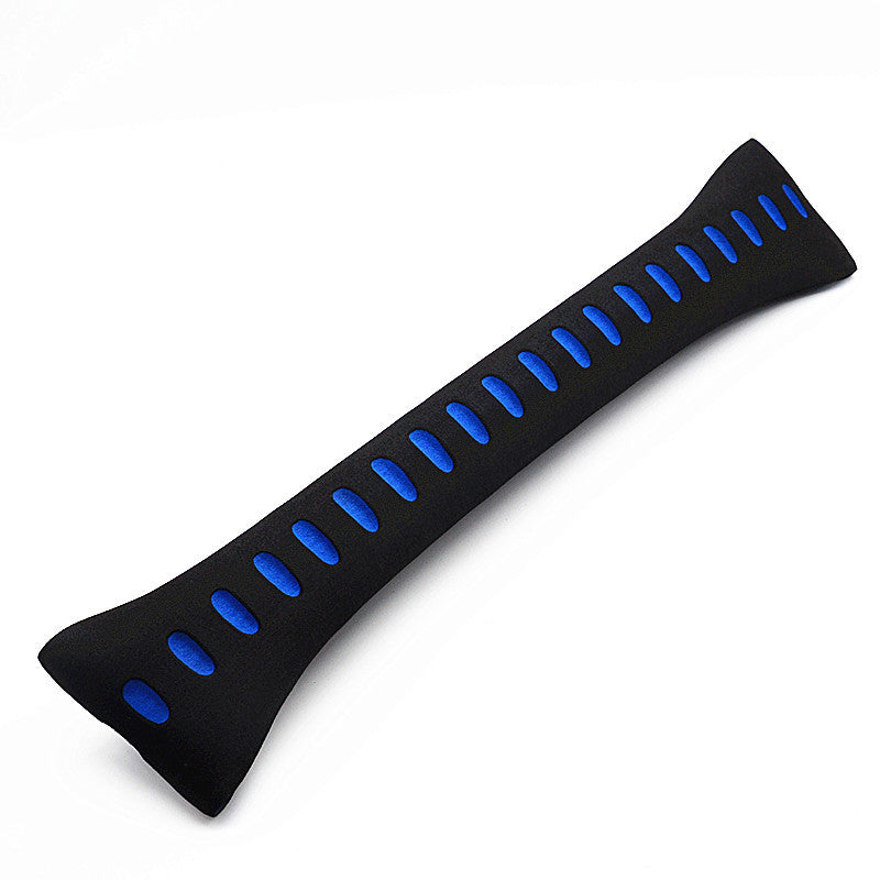 Auto BlackBlue Sport Steering Wheel Grip Cover Soft EVA Diameter 38cm Universal