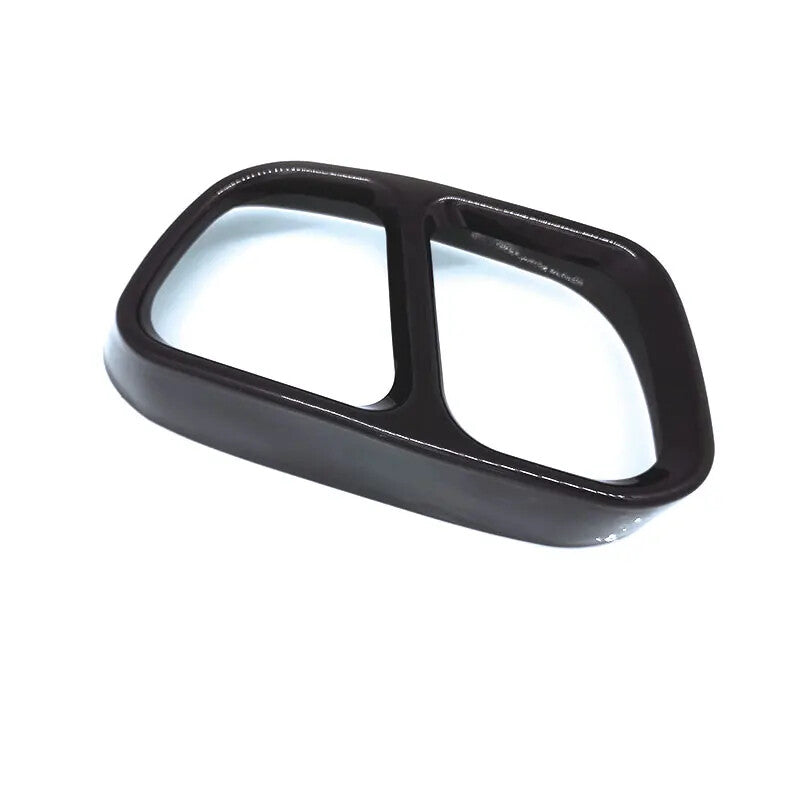 Pair Stainless steel black tail throat cover car sticker for BMW X5X6 2014-18