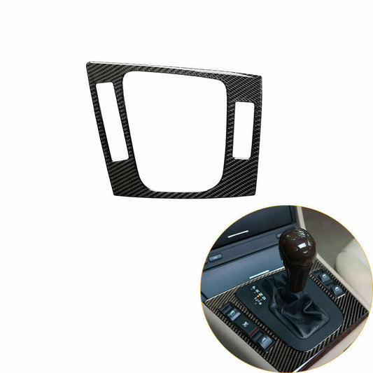 Carbon Fiber Gear Shift Trim Cover Fit for BMW 3 Series E46 1998-05