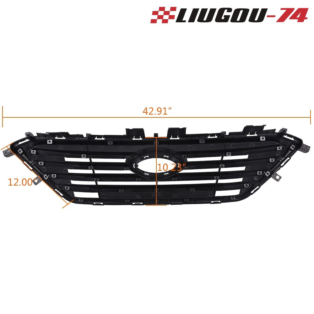 Fits 2015 for Hyundai Sonata Sedan Front Bumper Factory Style Grille Grill - v