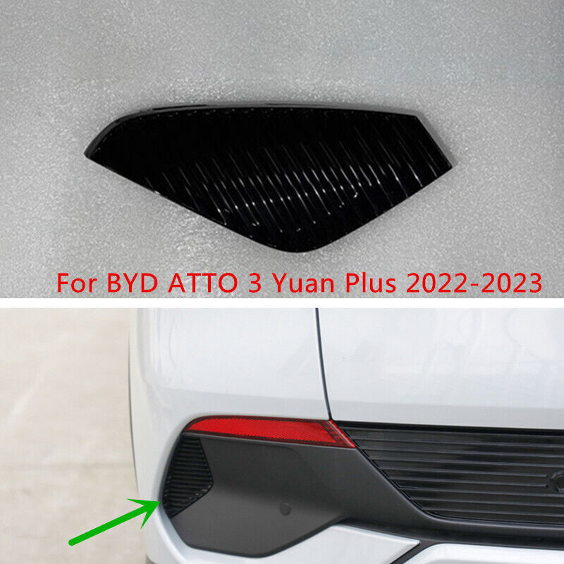 Left Side ABS Rear Bumper Cover Trim Fit for BYD ATTO 3 Yuan Plus 2022-2023 1PCS