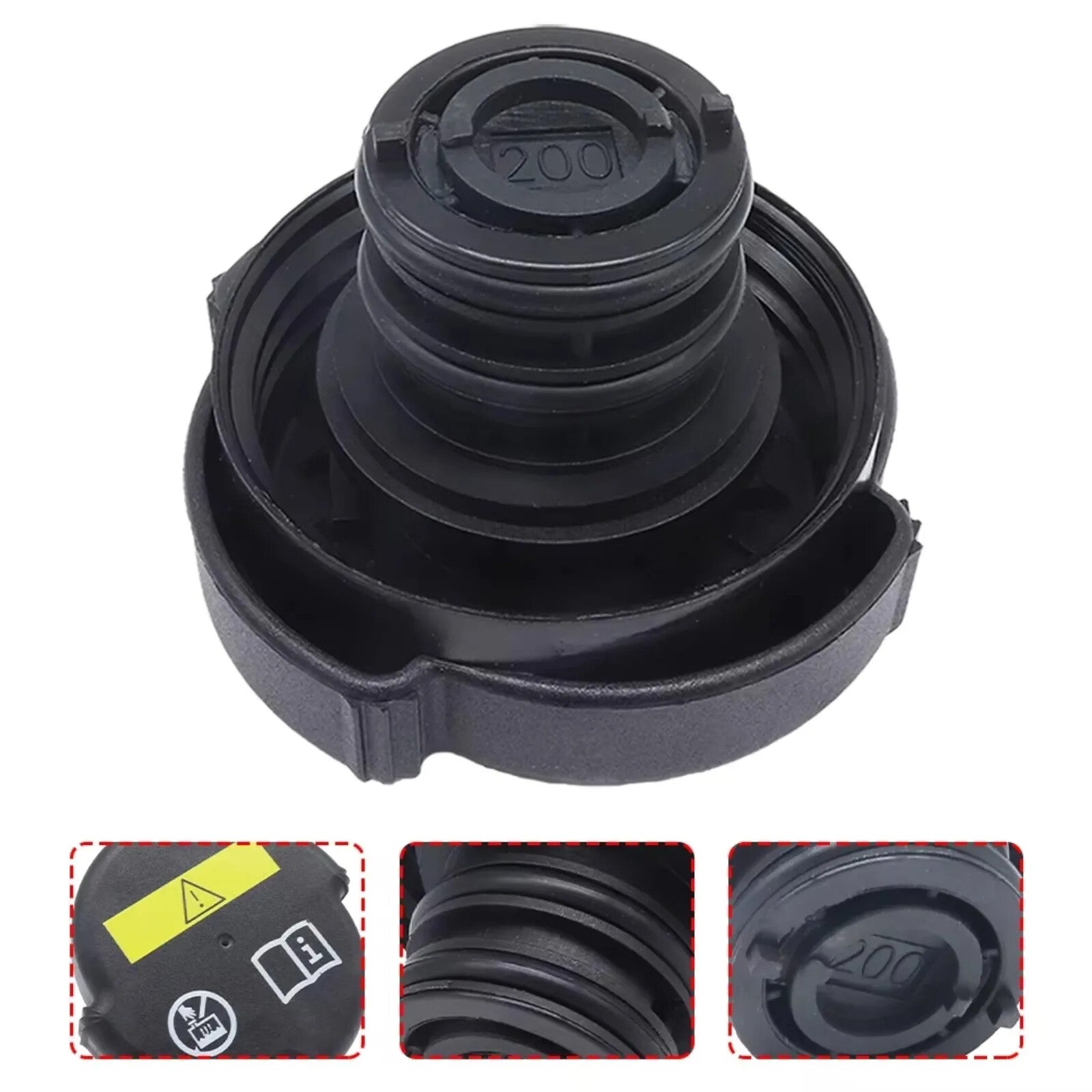 Radiator Expansion Tank Cap 17110152374 for BMW 5 Series E39 F07 GT F10 F11 LCI