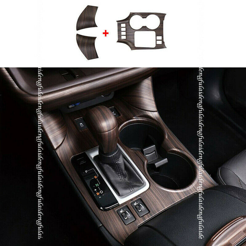 for Land Cruiser 2008-2021 Carbon fiber Car Inner Door Panel Strip Trim v