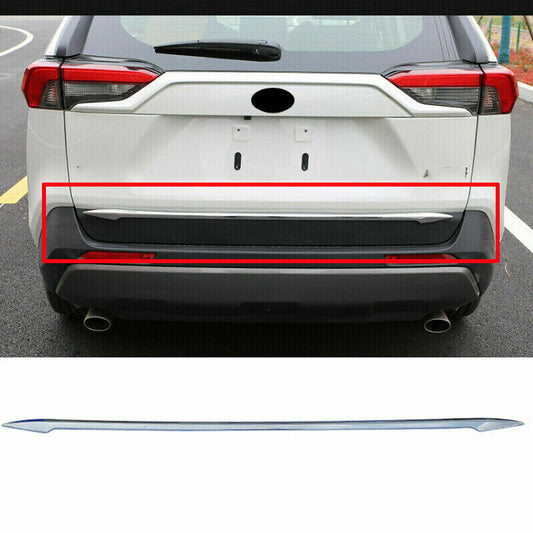 ABS Chrome Tail Trunk Rear Door Guard Sill Cover Trim for Toyota RAV4 2019-2022