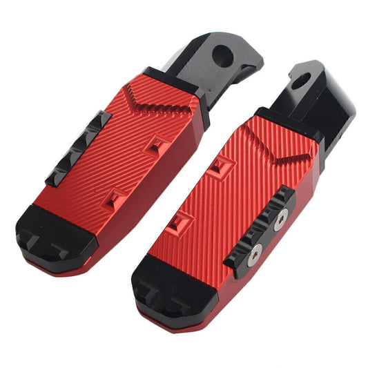 CNC Rear Passenger Footrests Foot Pegs Pedal Pads Red for Yamaha FZ1 YZF R3