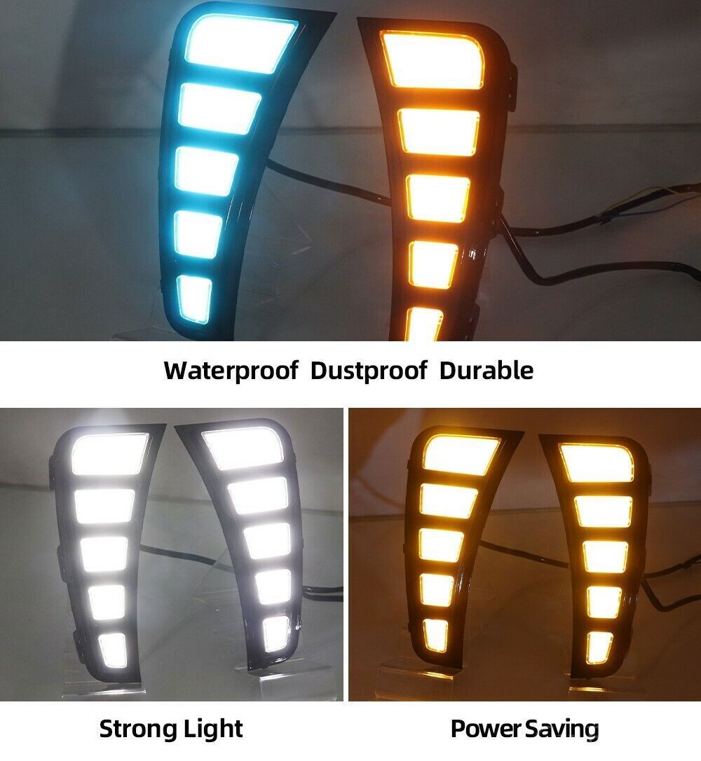DRL Daytime Running Driving Light w/Turn Signal for Hyundai Sonata 2021-2023 n